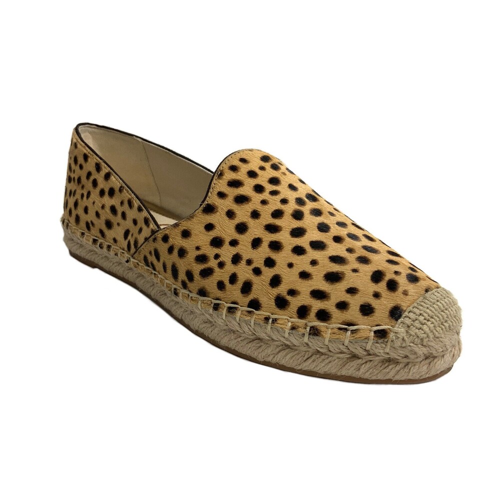 Sam Edelman Animal Print Kesia Leather Calf Hair Cap Toe Loafers 11